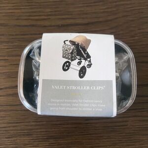 Valet Stroller Clips Set of 2 Fashion Savvy Moms On The Go Bag‎ Organizer